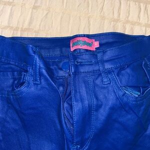 Luna Faux Leather Flare Jeans